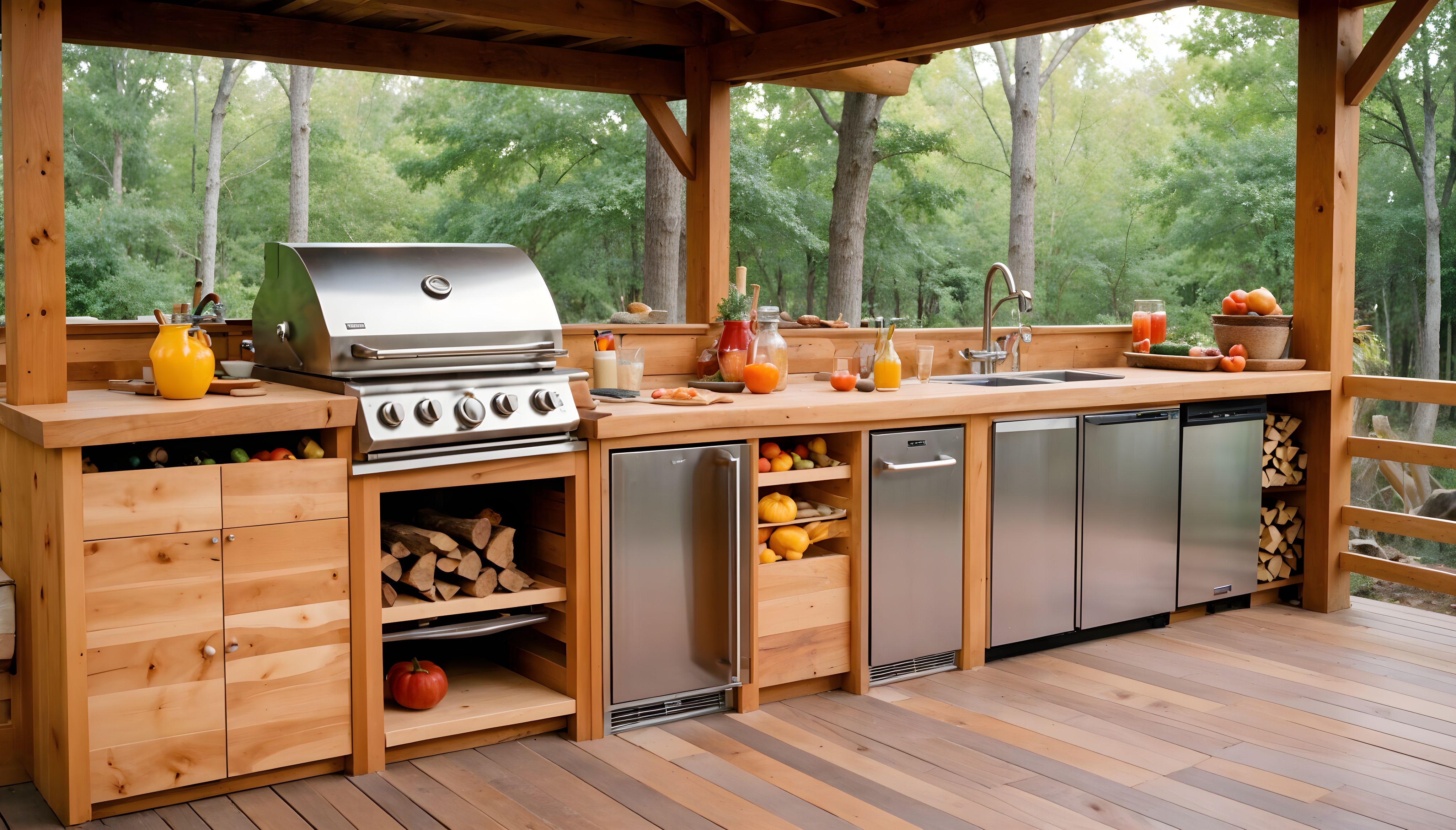 Outdoor Kitchens & Fireplaces